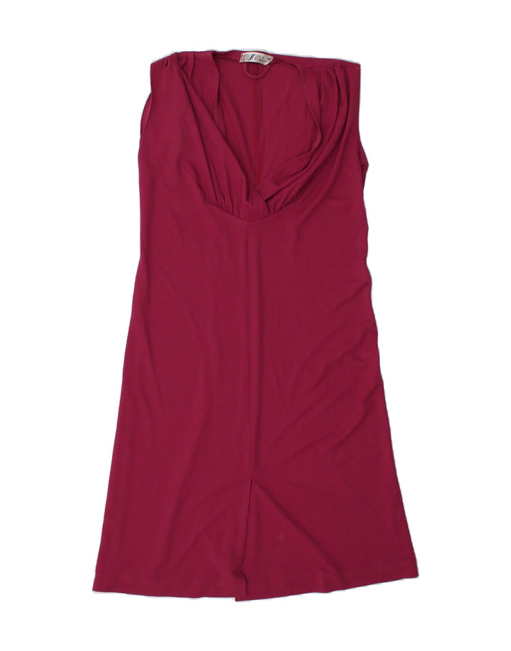 BELLISSIMA Womens Sleeveless A-Line Dress IT 44 Medium Pink Vintage Bellissima and Second-Hand Bellissima from Messina Hembry 