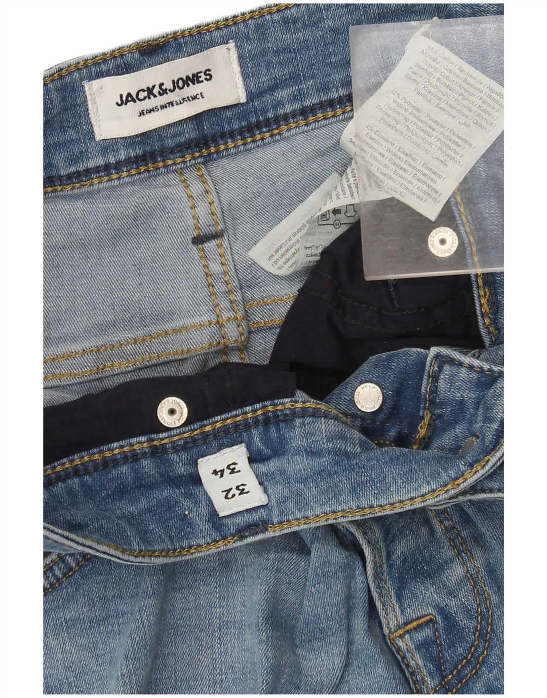 Jack & Jones muške uske traperice W32 L29 plavi pamuk