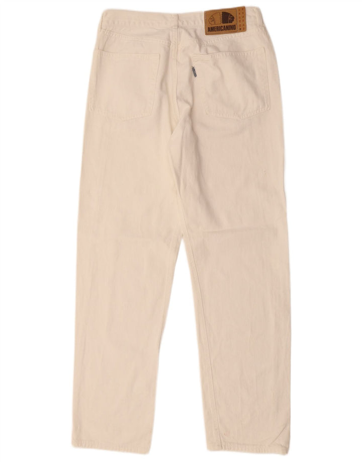 Americanino muške ravne traperice W30 L30 Bijele