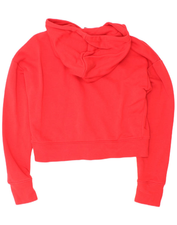 Nike Girls Standard Crop Graphic majica s kapuljačom 12-13 Years Red Pamuk