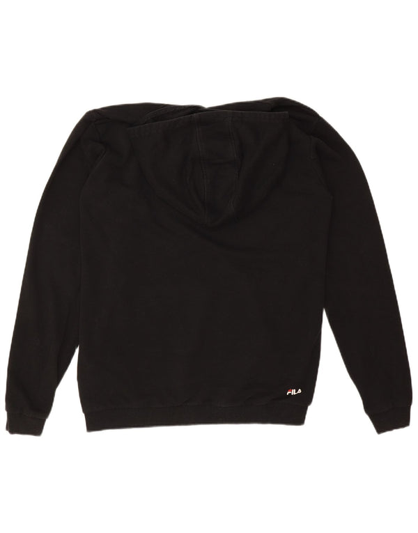 Fila Boys majica s kapuljačom s kapuljačom 15-16 godina, crni pamuk