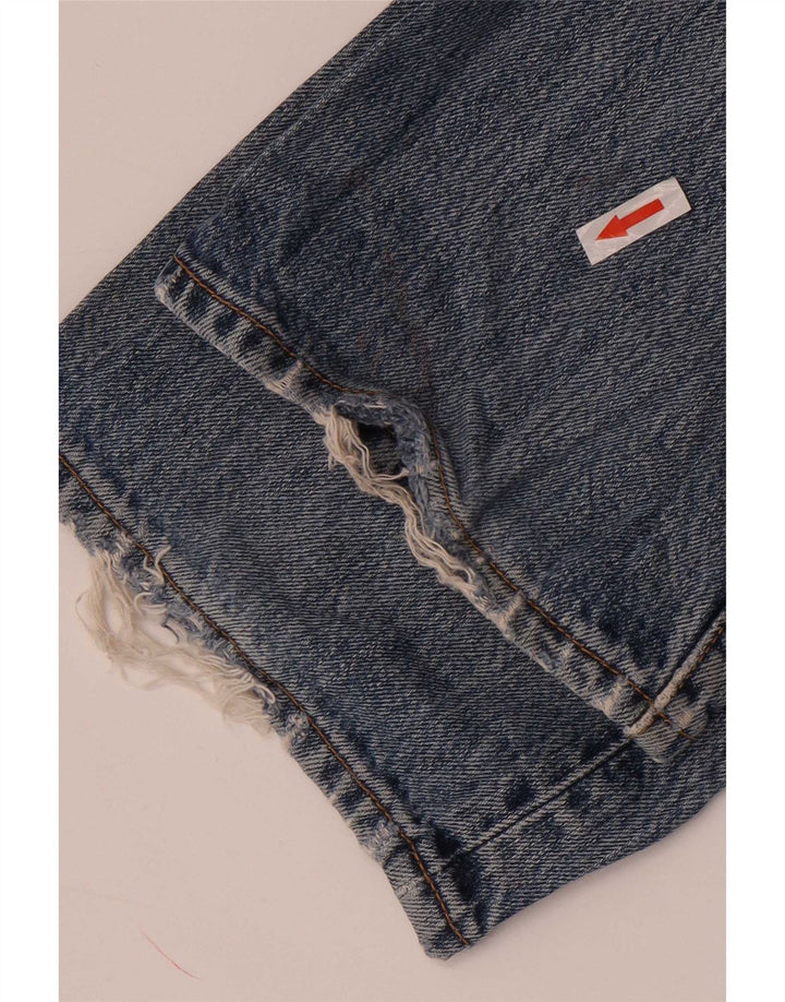 Levi's muške 501 ravne traperice s oštećenjem W32 L34 plave