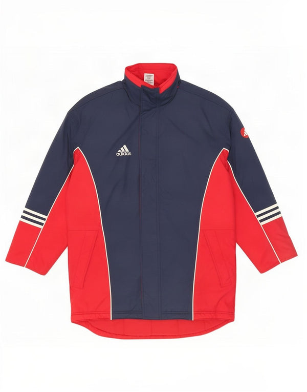 Adidas muški podstavljeni kaput s kapuljačom UK 38/40 srednje tamnoplave boje