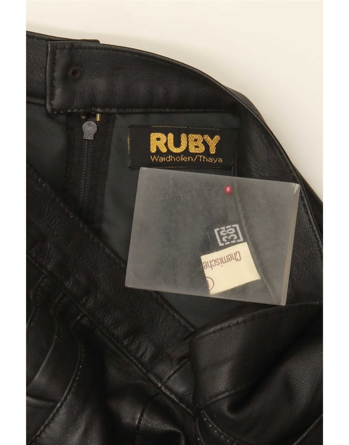 Ruby ženska kožna suknja visokog struka EU 38 srednje W28 crna