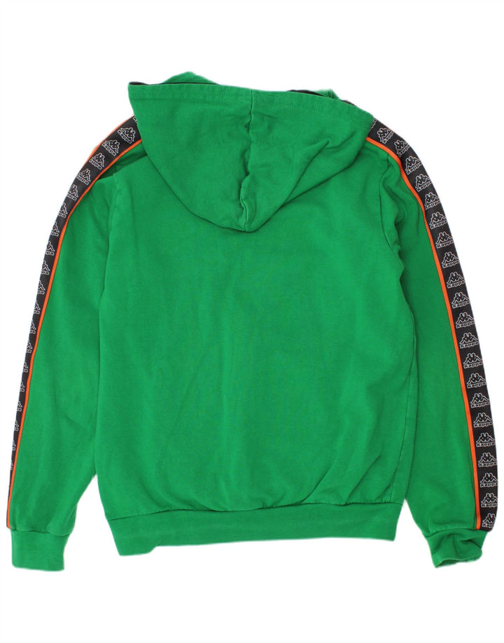 KAPPA Boys Graphic Hoodie Džemper 9-10 godina Green Colourblock Pamuk