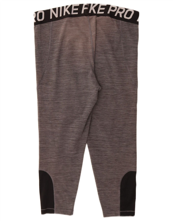 NIKE ženske Dri Fit Graphic Capri tajice UK 20 2XL sive boje