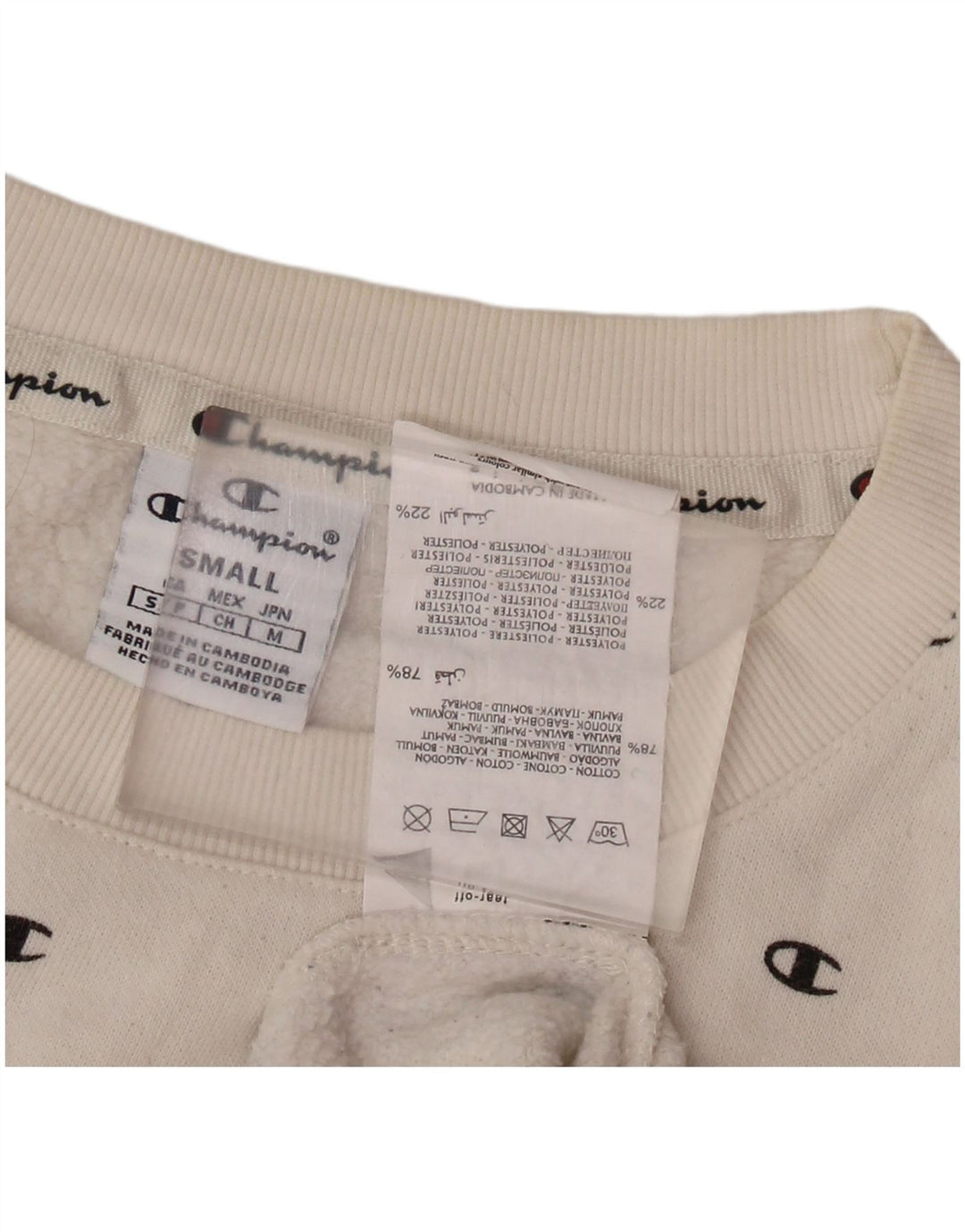 CHAMPION Ženska prekomjerna majica s motivom UK 10 Mala bijela