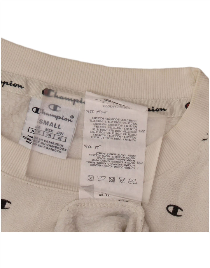 CHAMPION Ženska prekomjerna majica s motivom UK 10 Mala bijela