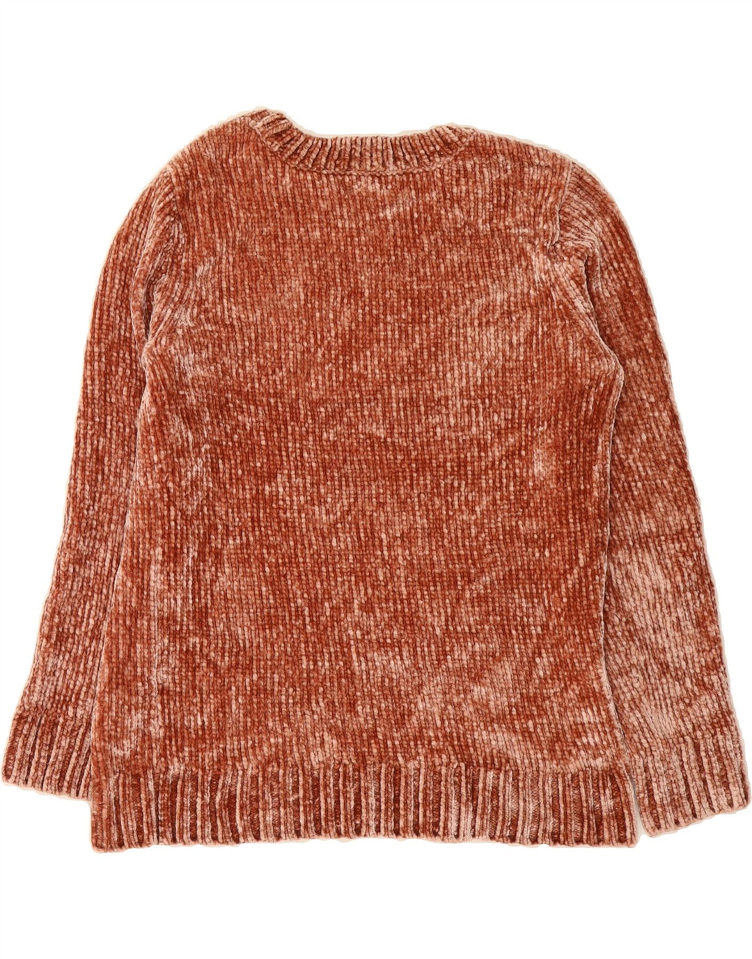 ORVIS Womens Boat Neck Jumper Sweater UK 14 Medium Brown Polyester Vintage Orvis and Second-Hand Orvis from Messina Hembry 
