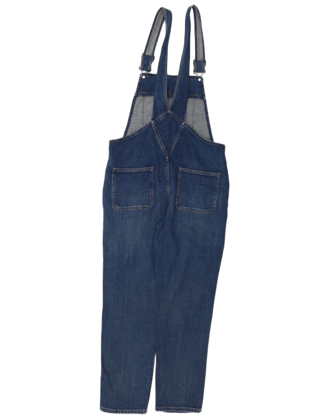 FAT FACE Ženske traperice Lewes Dungarees UK 12 srednje W34 L27 plavi pamuk