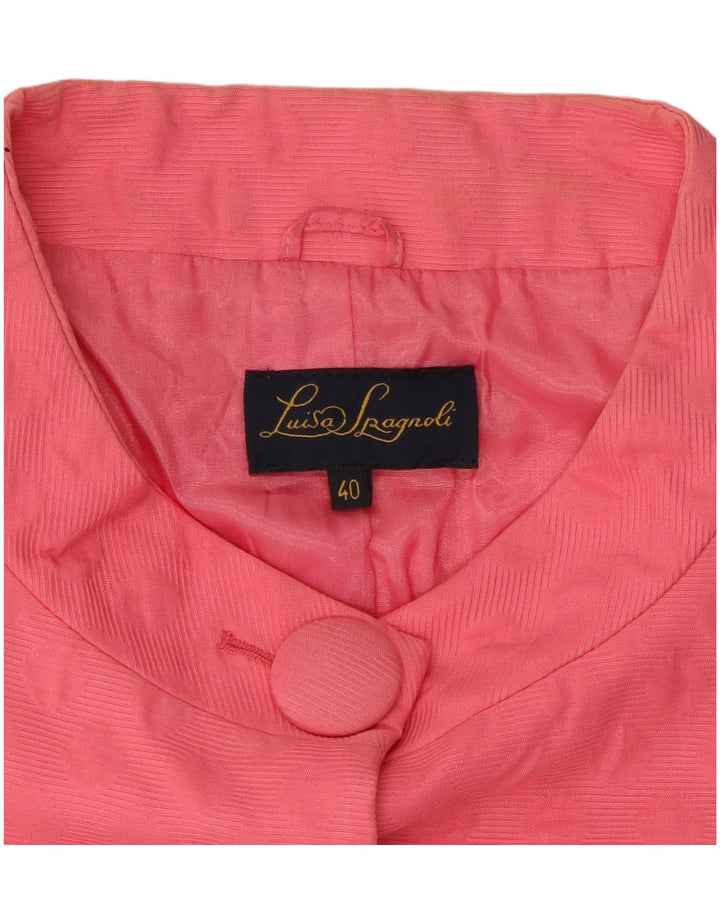 LUISA SPAGNOLI Ženska jakna sako s 3/4 rukava i 5 gumba IT 40 Mala ružičasta