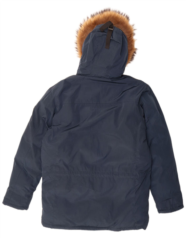 Brugi muška parka jakna s kapuljačom IT 52 XL tamnoplavi poliester
