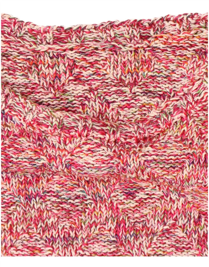 VINTAGE ženski džemper s morskim izrezom UK 18 XL s ružičastim flekama