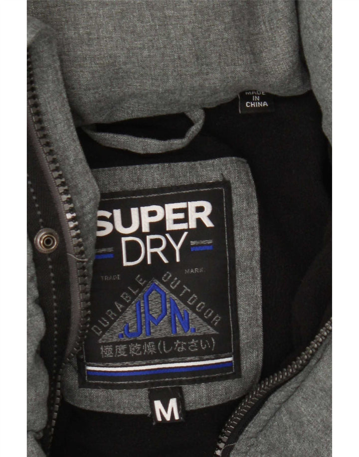 Superdry muška podstavljena jakna s kapuljačom UIK 38 srednje sivi poliester