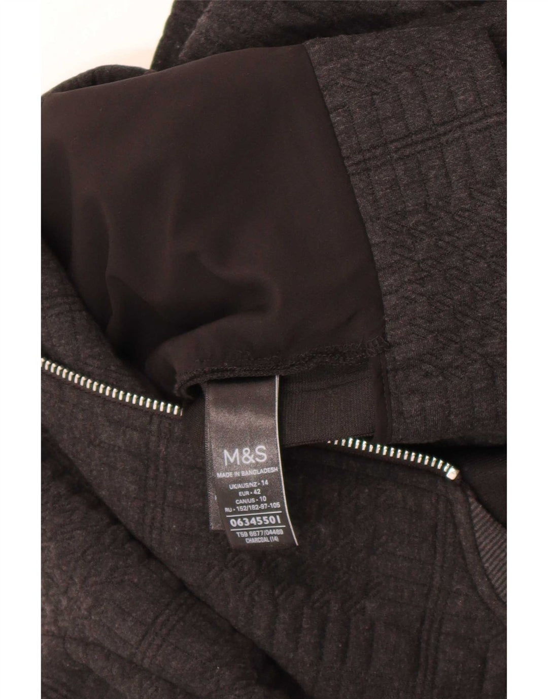 Marks & Spencer ženska bomber jakna UK 14 veliki sivi poliester