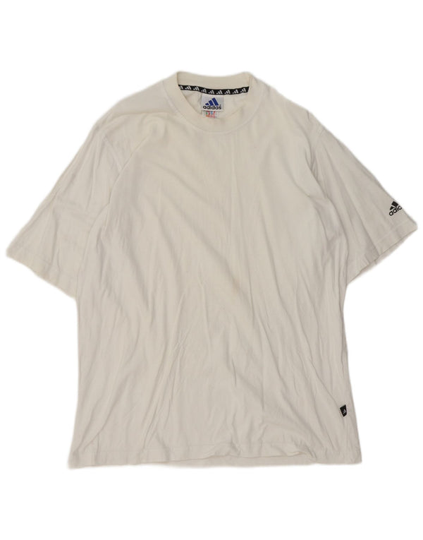 Adidas muška majica kratkih rukava UK 40/42 Srednje bijeli pamuk