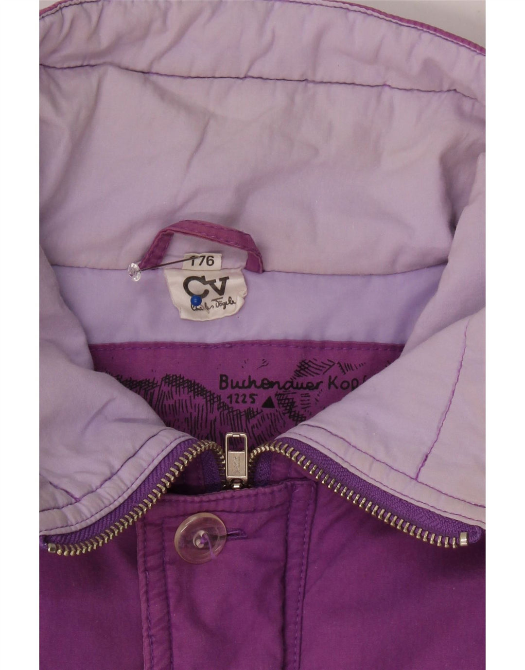 CHARLES VOGELE Boys Graphic Ski Jacket 15-16 Years Purple Vintage Charles Vogele and Second-Hand Charles Vogele from Messina Hembry 
