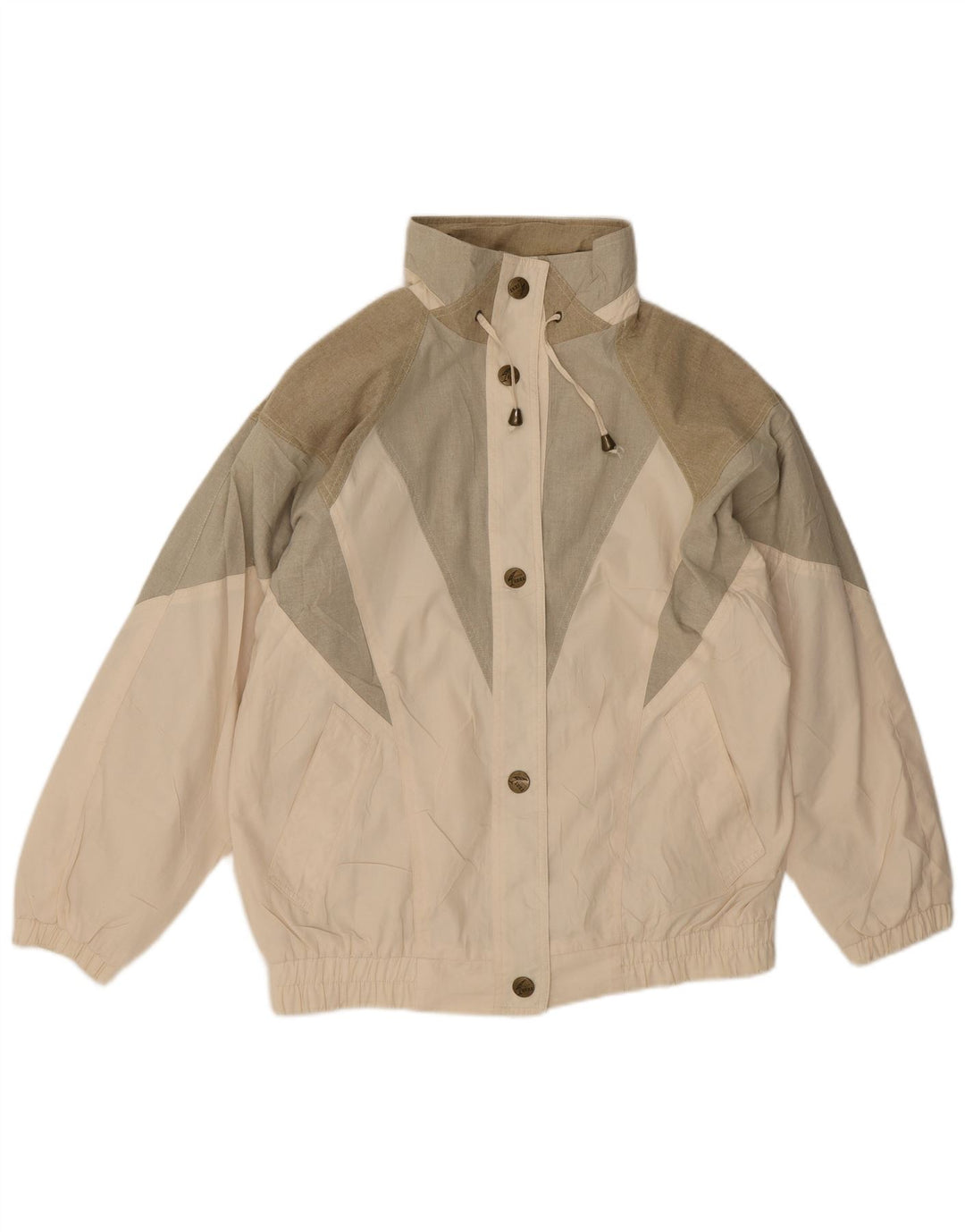 Izzi ženska velika vjetrovka jakna UK 10 Small Beige Colourblock