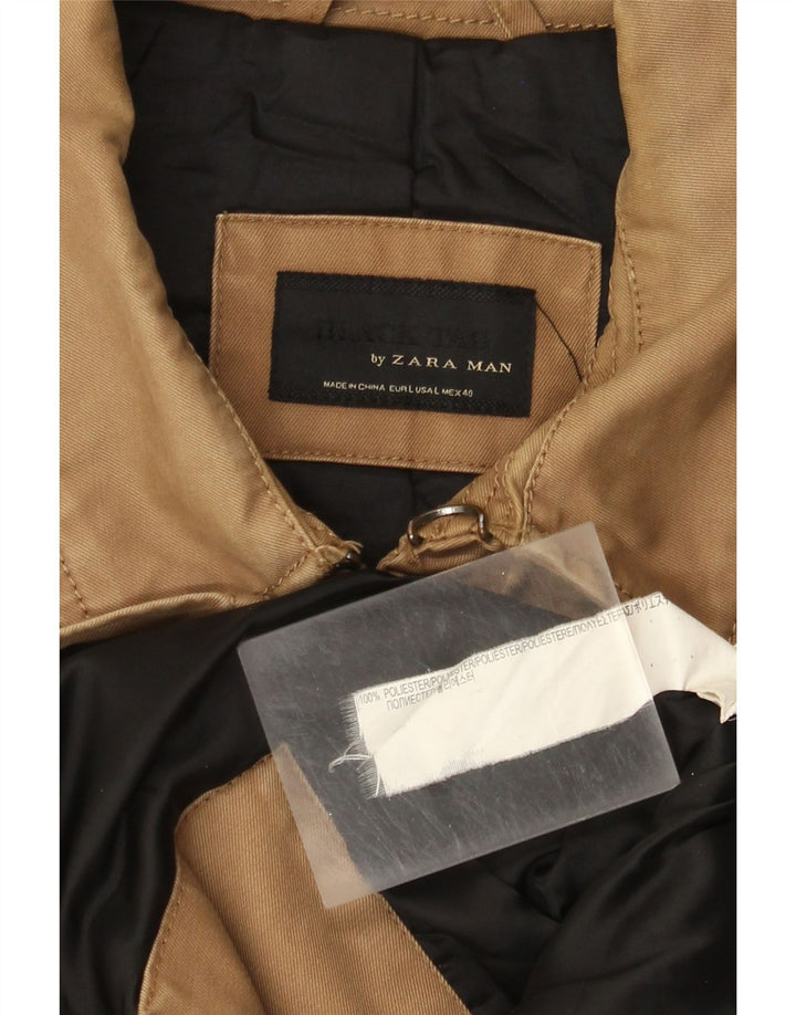 Zara muška vojna jakna UK 40 veliki smeđi poliester