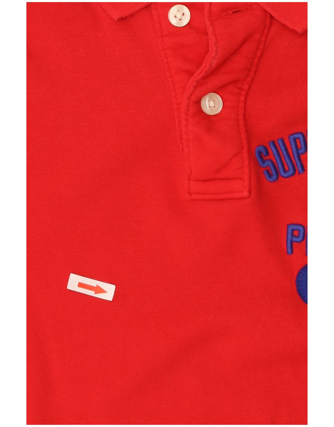 Superdry muška polo majica s grafikom Mala crvena pamuk