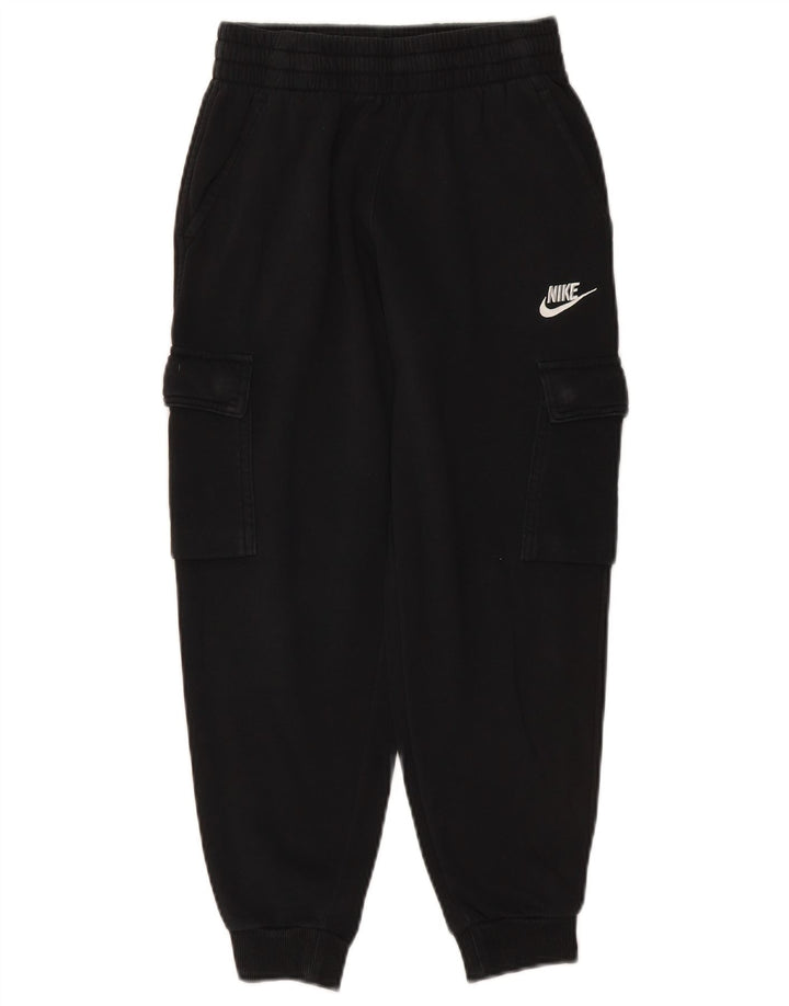 NIKE Boys Cargo Trenirka Hlače Joggers 10-11 godina Srednje crni pamuk