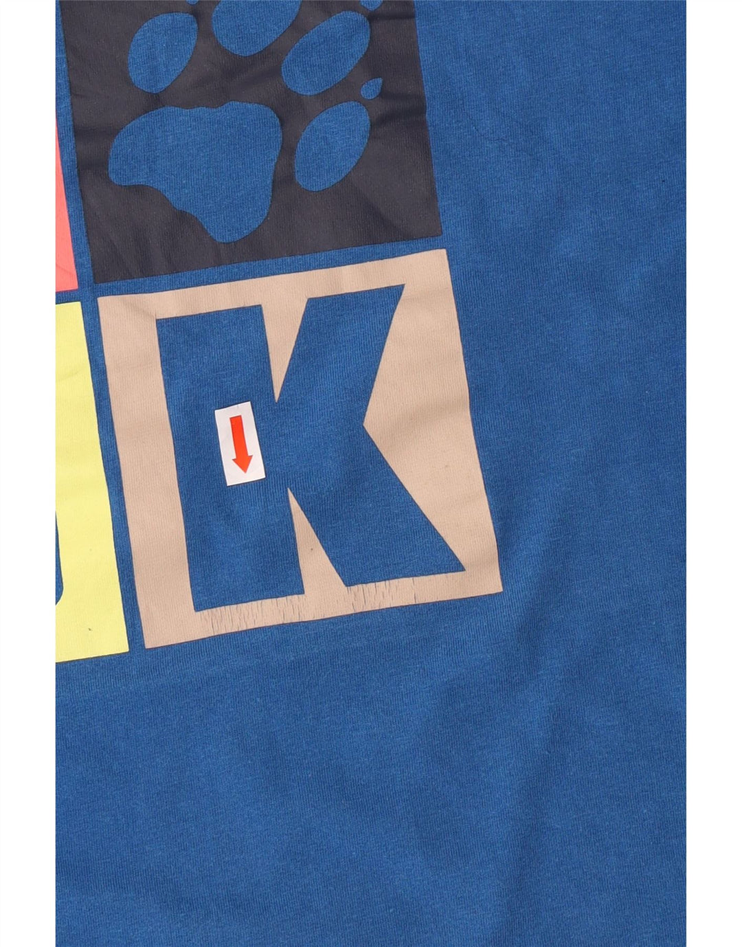 Jack Wolfskin Ženska majica kratkih rukava s grafičkim motivima UK 22/24 2XL Plavi pamuk