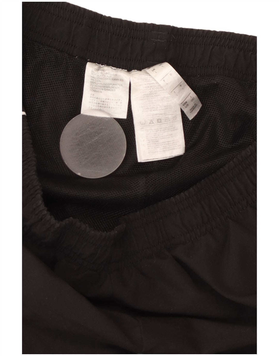 ADIDAS Muške hlače za trenirku, velike crne poliesterske hlače