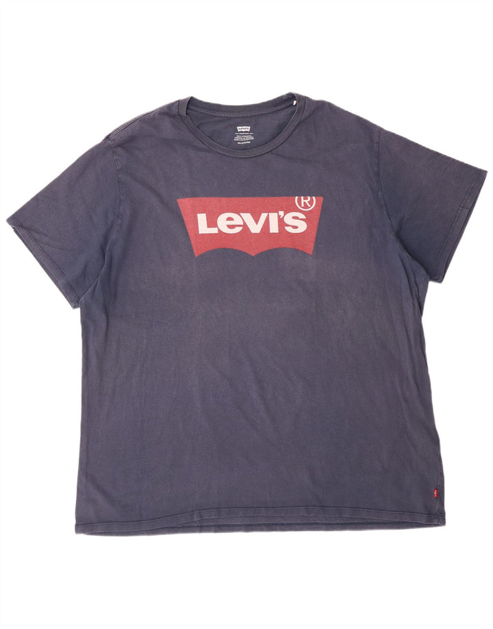 Levi's gornji dio majice kratkih rukava s grafičkim motivima 3XL tamnoplavi pamuk