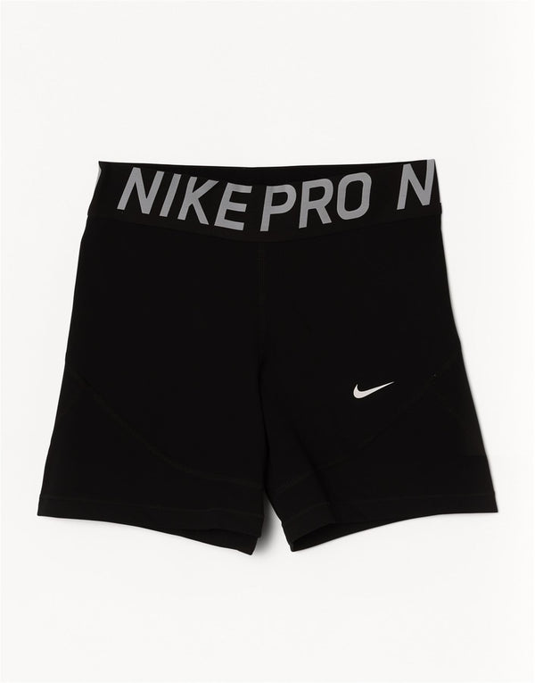 Nike Womens Graphic Sport Shorts UK 8 Small  Black