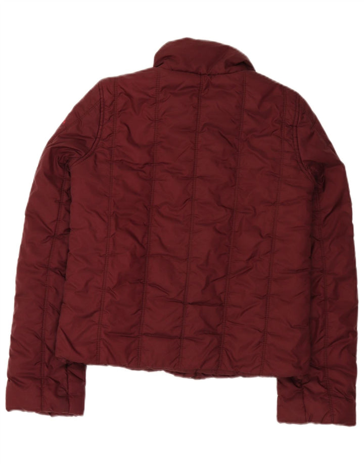 Guess ženska podstavljena jakna UK 10 Small Burgundy najlon