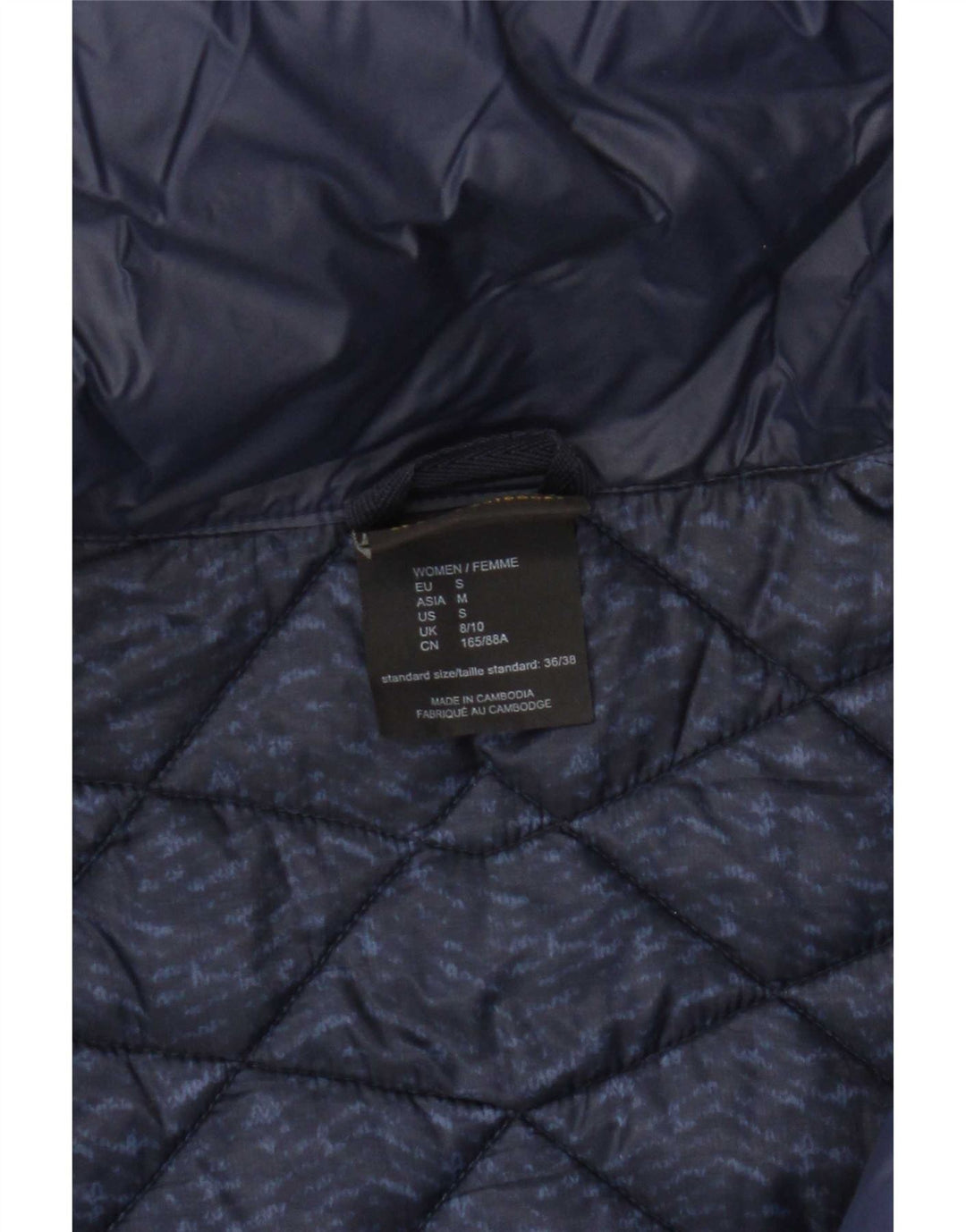 Jack Wolfskin ženska podstavljena jakna UK 8/10 mala tamnoplava najlonska