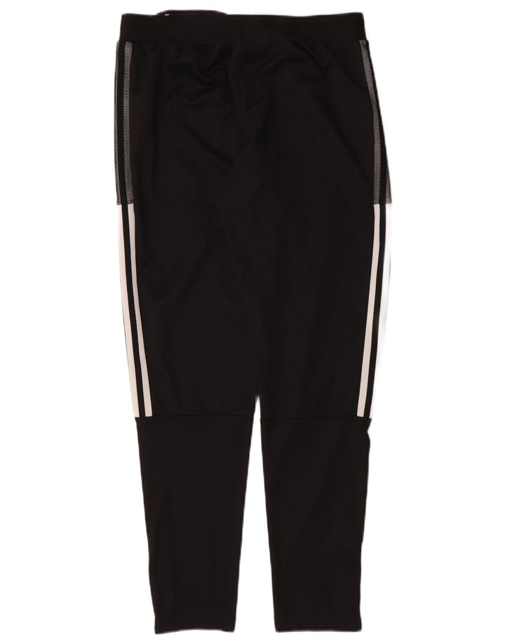 Adidas Mens Tracksuit Trousers Medium Black Polyester Sports