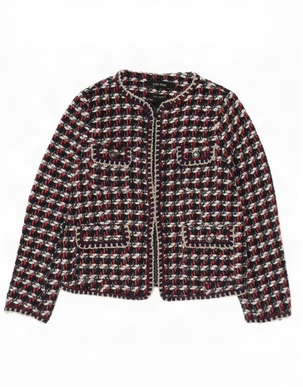 Zara ženski sako Regular Fit UK 10 mali višebojni karirani