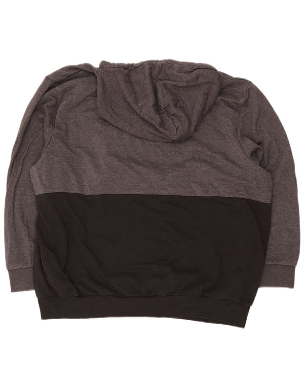 Jack & Jones muška majica s kapuljačom s grafičkim motivima 5XL sivi pamuk u blokovima boja