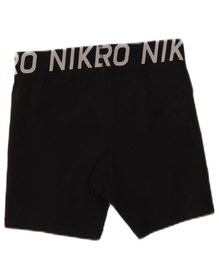 Nike Ženske Dri Fit Graphic Sport Shorts UK 12 Srednje crni poliester
