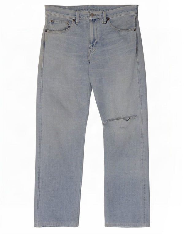 Levi's muške 503 ravne traperice s oštećenjem W32 L33 plave