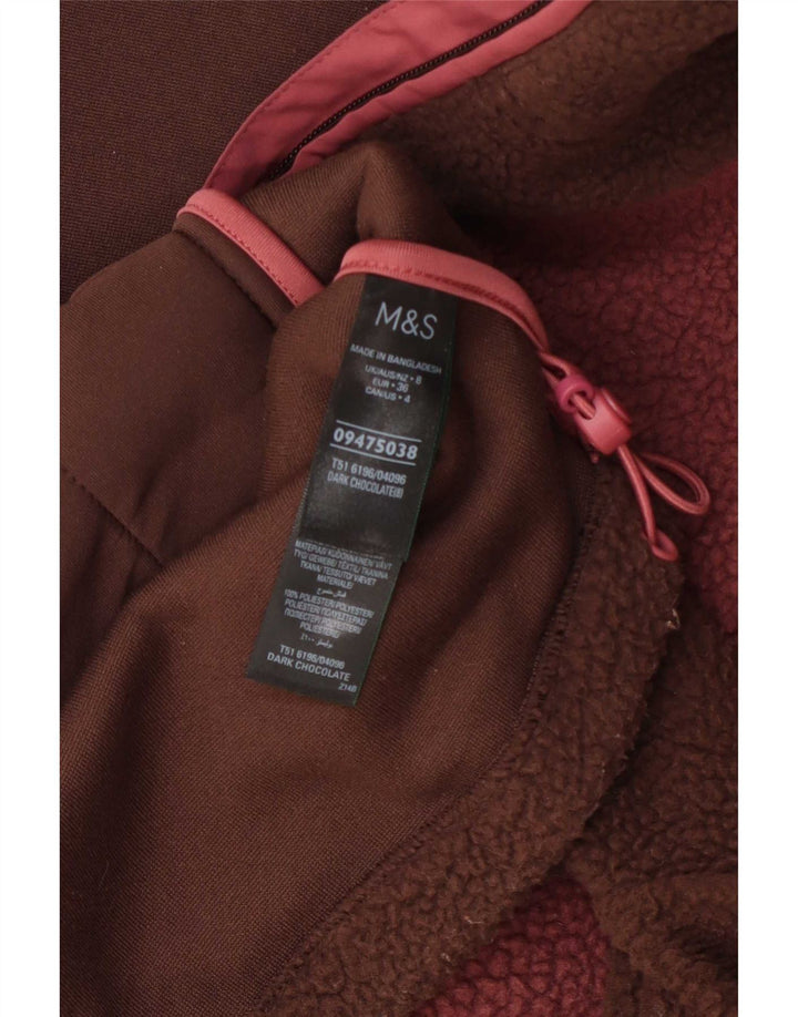 Marks & Spencer ženska prevelika jakna od flisa UK 8 Small Brown Colourblock