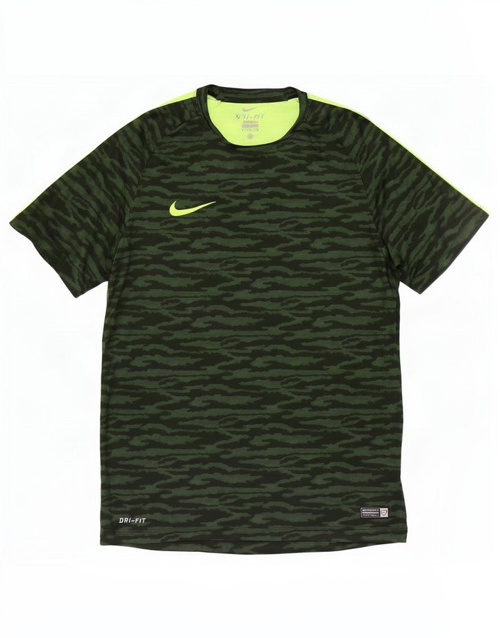 Nike Dri Fit majica kratkih rukava Srednje zelena kamuflažna poliesterska majica