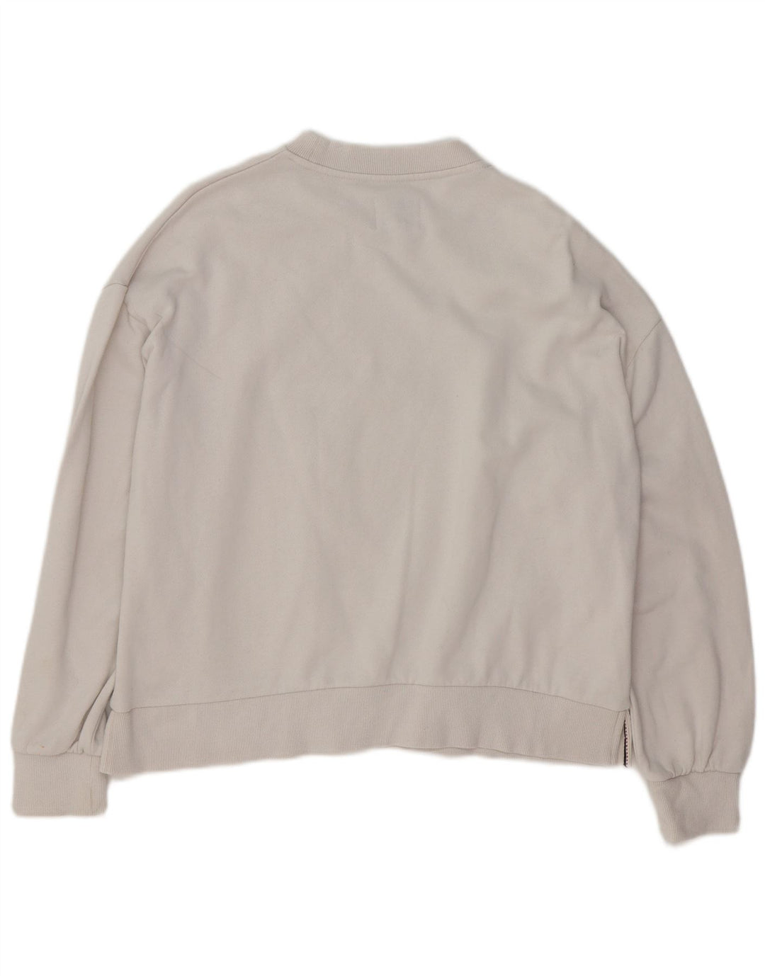 PEPE JEANS Womens Graphic Oversized Sweatshirt Jumper UK 10 Small White Vintage PEPE Jeans and Second-Hand PEPE Jeans from Messina Hembry 