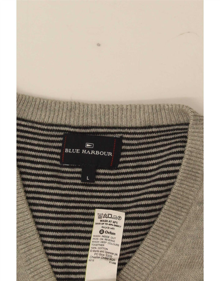 Marks & Spencer muški plavi lučki prsluk veliki sivi pamuk