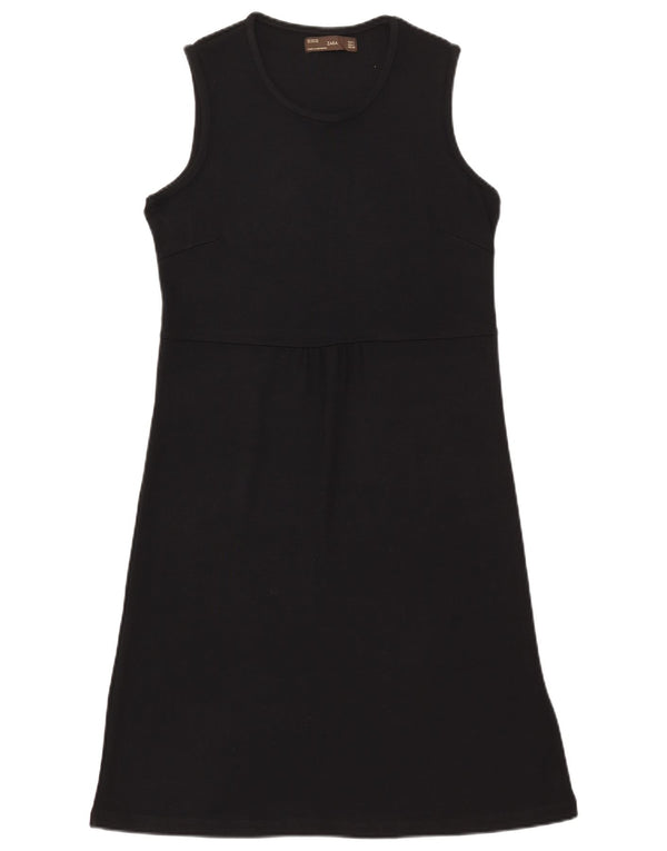 Zara ženska osnovna haljina bez rukava UK 14 Large Black Rayon