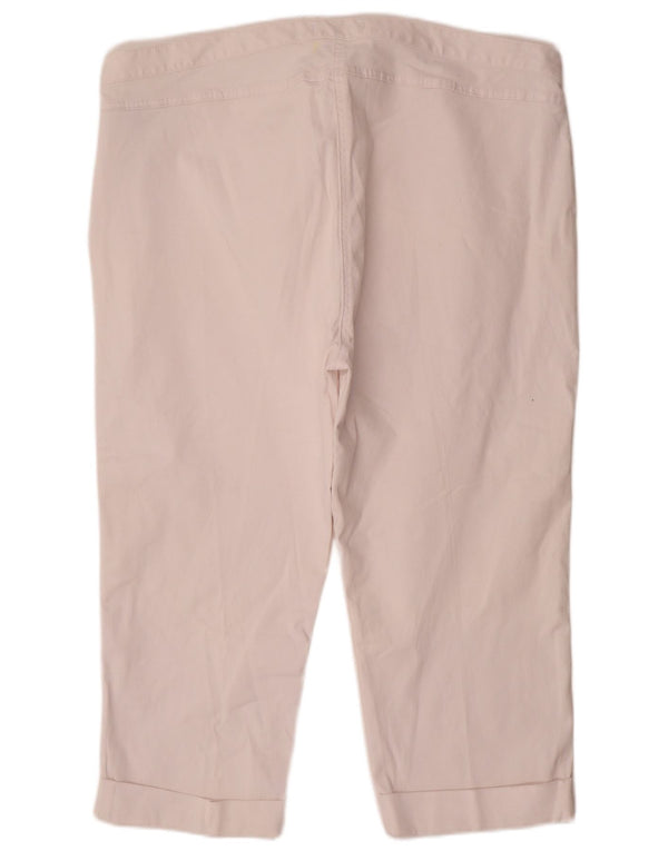 Marks & Spencer ženske sužene Capri hlače UK 22 3XL W44 L22 Bijele