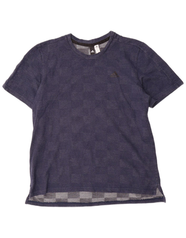 Adidas muška majica kratkih rukava XL tamnoplavi geometrijski pamuk