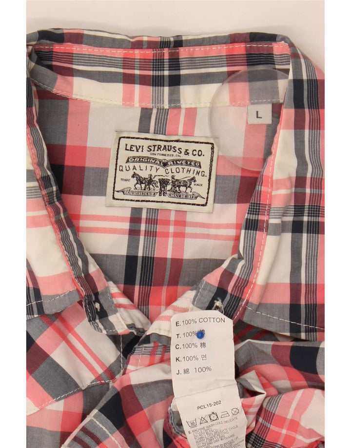 Levi's muška košulja kratkih rukava, veliki šareni karirani pamuk Western