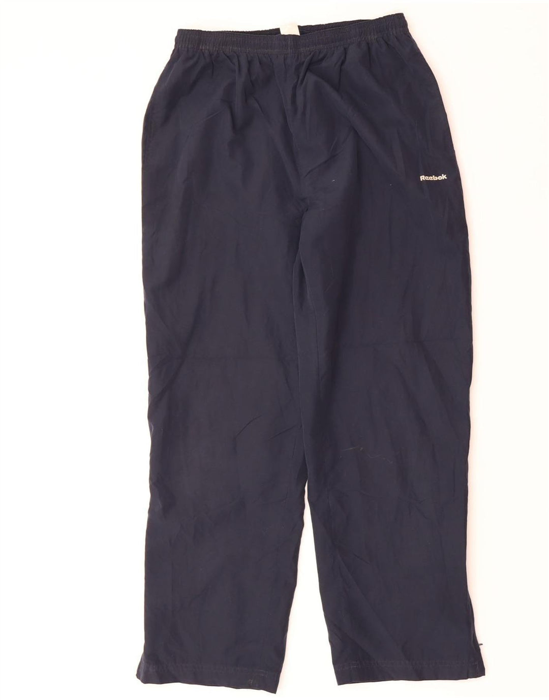 REEBOK Womens Tracksuit Trousers UK 12 Medium Navy Blue Polyester Vintage Reebok and Second-Hand Reebok from Messina Hembry 
