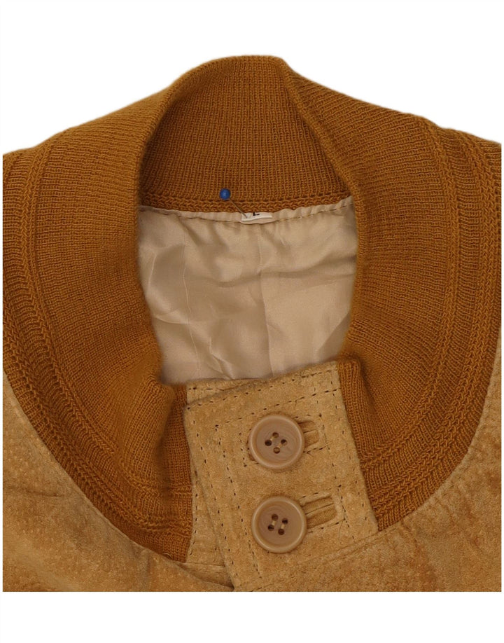 Vintage muška bomber jakna od brušene kože UK 40 velika smeđa koža