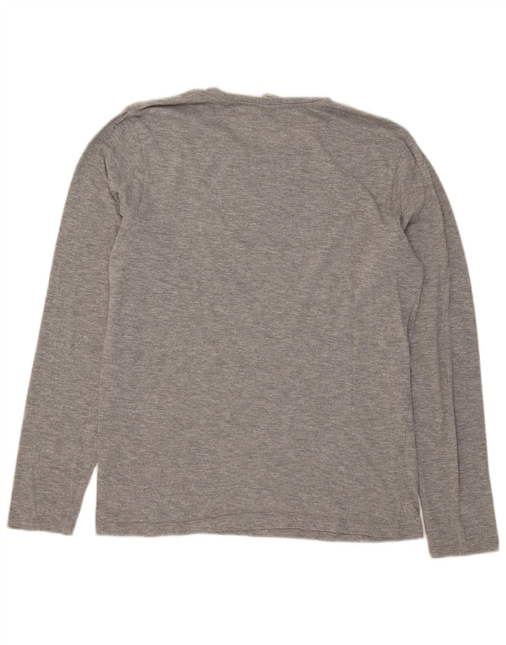 Scotch & Soda muška majica dugih rukava, veliki sivi pamuk