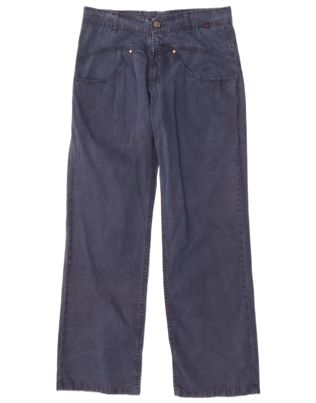 ROBERTO CAVALLI Muške vražje ravne ležerne hlače male W29 L30 plave