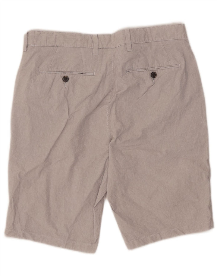Marks & Spencer muške chino kratke hlače W32 pamuk srednje sive pruge