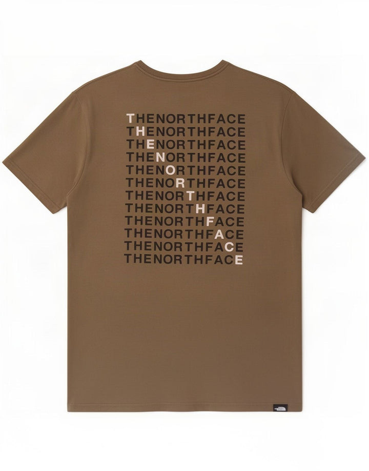 The North Face muška majica s grafičkim motivima, srednji kaki